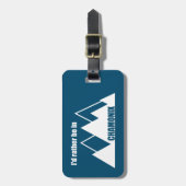 Étiquette À Bagage Je préfère être à Chamonix France Mountain (Devant Vertical)