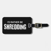 Étiquette À Bagage Je préfère me déchiqueter (Devant horizontal)