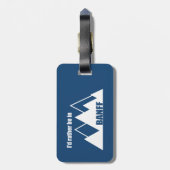 Étiquette À Bagage Je préférerais être à Banff Canada Mountain (Dos Vertical)