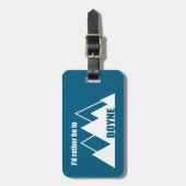 Étiquette À Bagage Je préférerais être à Boyne Michigan Mountain (Devant Vertical)