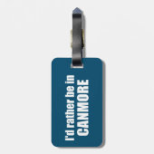 Étiquette À Bagage Je préférerais être à Canmore (Dos Vertical)