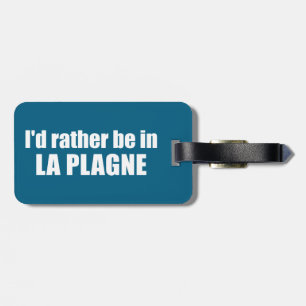 Étiquette À Bagage Je préférerais être à La Plagne France