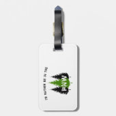 Étiquette À Bagage Je préférerais être dans le Pacifique Nord-Ouest (Dos Vertical)