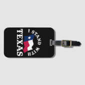 Étiquette À Bagage Je suis avec le Texas (Devant Horizontal)