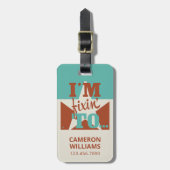 Étiquette À Bagage Je suis Fixin' To (Devant Vertical)