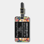 Étiquette À Bagage Je Suis La Tempête (Devant Vertical)