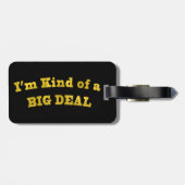 Étiquette À Bagage Je suis plutôt d'une AFFAIRE (Dos horizontal)