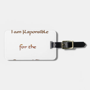 Étiquette À Bagage Je suis responsable de l'énergie que je partage.pn