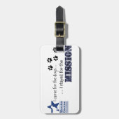 Étiquette À Bagage Je suis resté pour l'étiquette de bagage de (Devant Vertical)