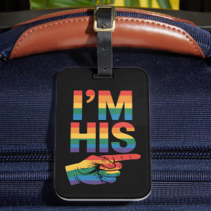 Étiquette À Bagage Je suis son couple gay qui correspond à la fierté 