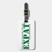 Étiquette À Bagage Je suis une étiquette de bagage d'EXPAT (Devant Vertical)