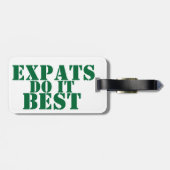 Étiquette À Bagage Je suis une étiquette de bagage d'EXPAT (Dos horizontal)