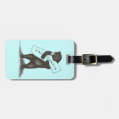 Étiquette À Bagage Je T'Aime Californie (Devant horizontal)