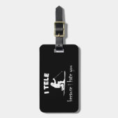 Étiquette À Bagage Je Te Dite Parce Que Je Te Déteste (Devant Vertical)