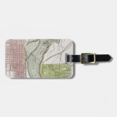 ÉTIQUETTE À BAGAGE JEFFERSONVILLE, INDIANA : CARTE (Devant horizontal)