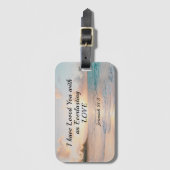 Étiquette À Bagage Jérémie 31:3 Je vous ai aimés Bible Ocean Sunset (Devant Vertical)