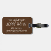 Étiquette À Bagage Jerk Chicken Caraïbes West Indian Jamaicain (Dos horizontal)