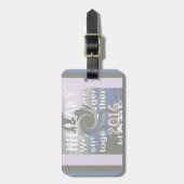 Étiquette À Bagage J'Espère Hillary USA Nous Sommes Forts Ensemble (Devant Vertical)