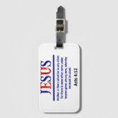 Étiquette À Bagage Jésus Aucun autre nom (Devant Vertical)