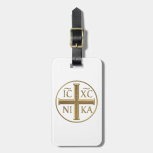 Étiquette À Bagage Jésus-Christ "à trois dimensions" d'or : Conquiert