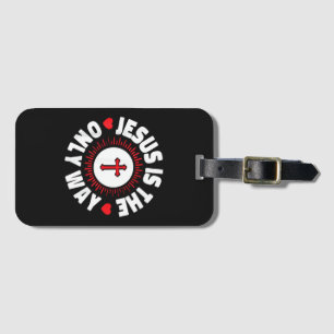 Étiquette À Bagage Jésus Est La Seule Voie Christianisme