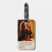 Étiquette À Bagage Jésus est seigneur Luggage Tag (Dos Vertical)