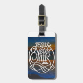 Étiquette À Bagage "JÉSUS n'échoue jamais. Soyez heureux" (Devant Vertical)