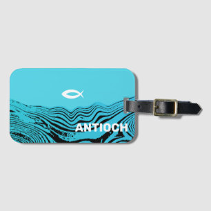 Étiquette À Bagage Jésus Poisson Eaux Vives