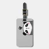 Étiquette À Bagage Jet Lag Panda (Devant Vertical)