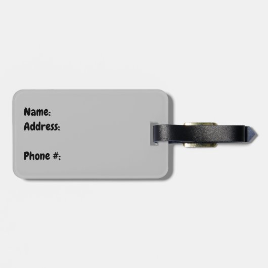 Étiquette À Bagage Jet Lag Panda (Dos horizontal)