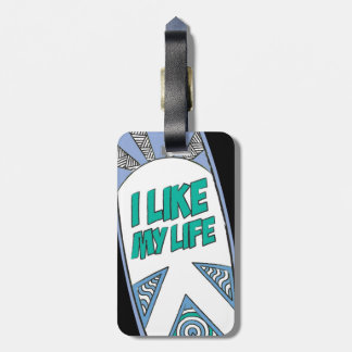 Étiquette À Bagage "J'étiquette de bagage de surf aime MA vie"