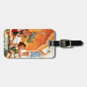 Étiquette À Bagage Jeu de cartes à la plage par Alex Ross (Devant horizontal)