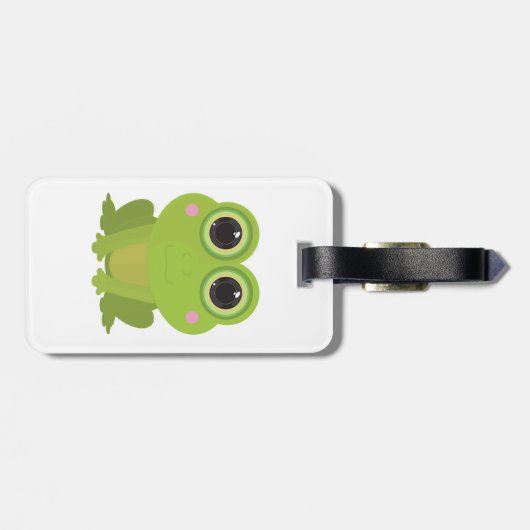 Étiquette À Bagage Jeu de grenouille (Dos horizontal)