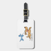 Étiquette À Bagage Jeu du chien (Devant Vertical)