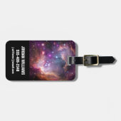 Étiquette À Bagage Jeunes Étoiles Dans Le Petit Nuage Magellanique. (Devant horizontal)