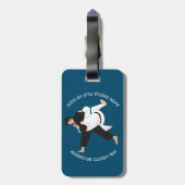 Étiquette À Bagage Jiu Jitsu Judo Martial Arts Studio (Dos Vertical)