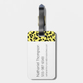 Étiquette À Bagage Johnny Bravo - Woah Maman (Dos Vertical)