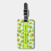 Étiquette À Bagage Joie d'avocat vert (Devant Vertical)
