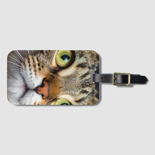 Étiquette À Bagage Joli chat (Devant Horizontal)