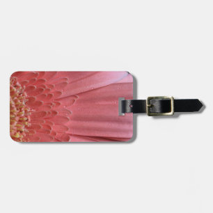 Étiquette À Bagage Joli Coral rose Gerbera Daisy
