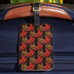 Étiquette À Bagage Joli motif d'art abstrait bohème élégant moderne #