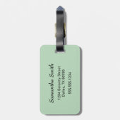 Étiquette À Bagage Joli Petit Fox Sleepy (Dos Vertical)