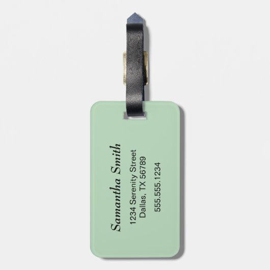 Étiquette À Bagage Joli Petit Fox Sleepy (Dos Vertical)