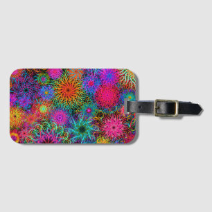Étiquette À Bagage Joli porte - clé motif tourbillon coloré