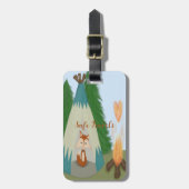 Étiquette À Bagage Joli renard solitaire (Devant Vertical)
