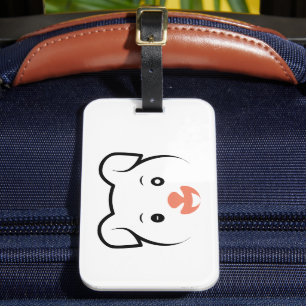 Étiquette À Bagage Joli rose