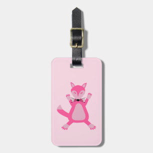 Étiquette À Bagage Joli rose bébé fille Fox Nom personnalisé