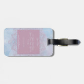 Étiquette À Bagage Joli rose Sacré Lotus Fleur de fleurs Mandala (Dos horizontal)