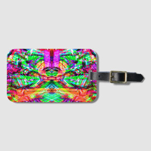 Étiquette À Bagage Joli symétrique symétrique abstrait néon trial iPa