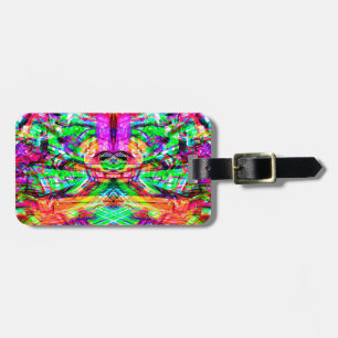 Étiquette À Bagage Joli symétrique symétrique abstrait néon trial iPa